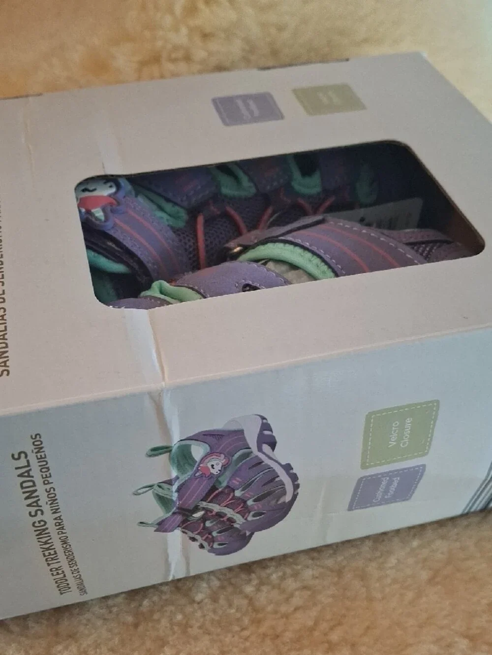 Lily & Dan Kids' Purple Water Shoes with Teal Accents